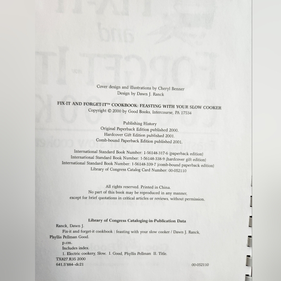 Fix-It and Forget-It Cookbook. Feasting with your Slow Cooker. Great condition! - Picture 4 of 4